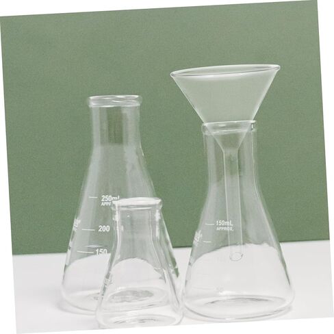 Bestyash Glass Triangle Faudle 60mm borosilicate marlows for lab استخدم قمع تغذية المثلث الصلب للسوائل والمساحيق لتجارب الكيمياء وتطبيقات المطبخ in Kuwait