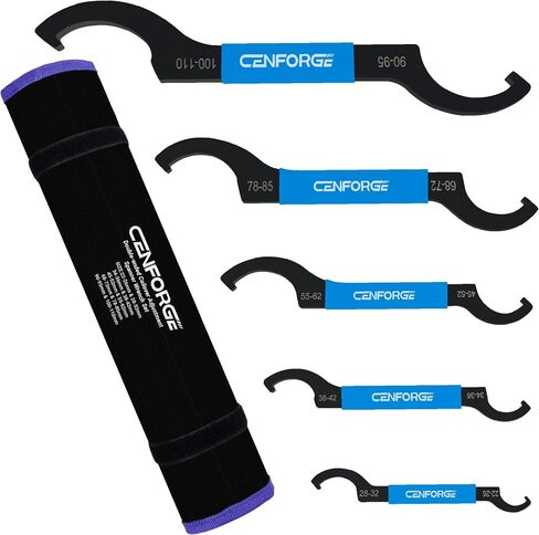 Cenfoge Double-ended Coilover Adjustment Spanner Wrench Set, 3-PC. Tool Kit for Suspension System and Shock Adjustments, Fit Coilovers Shocks with Nut OD APU13, APU16, ER25, ER32, ER40, C32 in Saudi Arabia