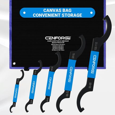 Cenfoge Double-ended Coilover Adjustment Spanner Wrench Set, 3-PC. Tool Kit for Suspension System and Shock Adjustments, Fit Coilovers Shocks with Nut OD APU13, APU16, ER25, ER32, ER40, C32 in Saudi Arabia