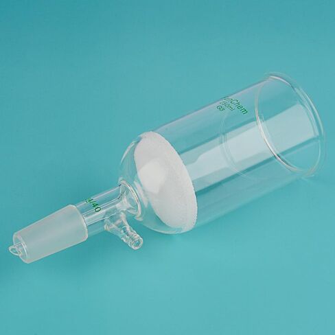 Funchem Buchner Filtering Fairnel مع Fine Frit (G3) ، قمع BoroSilicate Glass Buchner مع أنابيب مفصل داخلي وتفتت متكافئ 24/40 ، سعة 250 مل in Kuwait