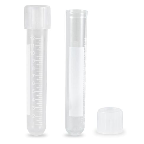 Culture Tube, 14ml Sterile Culture Tube with Dual Position Cap, 17×100mm, Graduation, Polypropylene, Pack of 50 in Kuwait