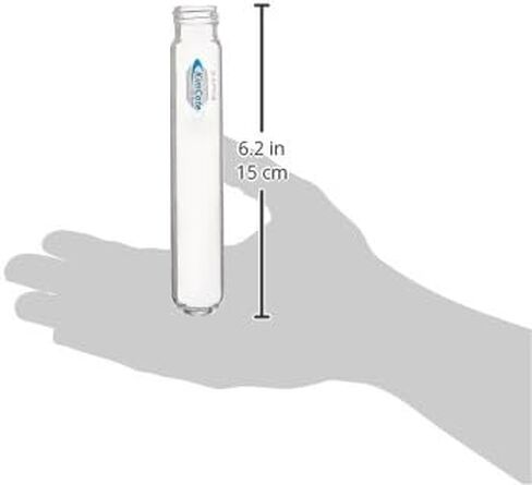Kontes KC45066-25150 Borosilicate Glass Screw Thread Twit Plastic Co Co Co Coant مع غطاء الفينول المبطن المطاط ، 24-410 GPI (حالة 48) in Saudi Arabia