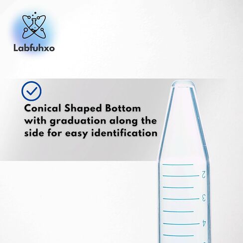 15 مل أنابيب الطرد المركزي المخروطي ، [25 عناصر/1 حزمة] أنبوب اختبار البلاستيك مع أغطية المسمار ، أنابيب اختبار معقمة 15 مل مع أغطية ، 15 مل من أنابيب مع التخرج المطبوعة والكتابة ، والكتابة ، معقمة in Kuwait