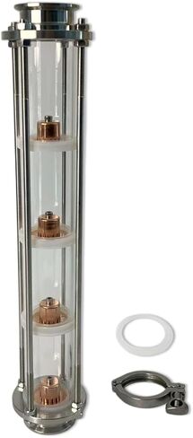 2 Inch 4 Plate Glass Reflux Still Column in Kuwait