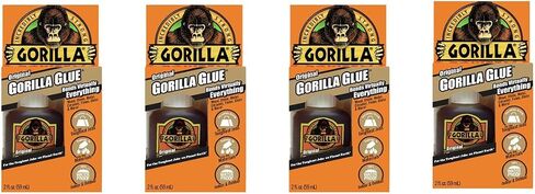 Gorilla Original Gorilla Glue, Waterproof Polyurethane Glue, 2 Ounce Bottle, Brown, (Pack of 1) in Kuwait