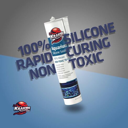Kraken Bond Black Aquarium Silicone Sealant - (2x10.1 Fl. أوقية. in Saudi Arabia