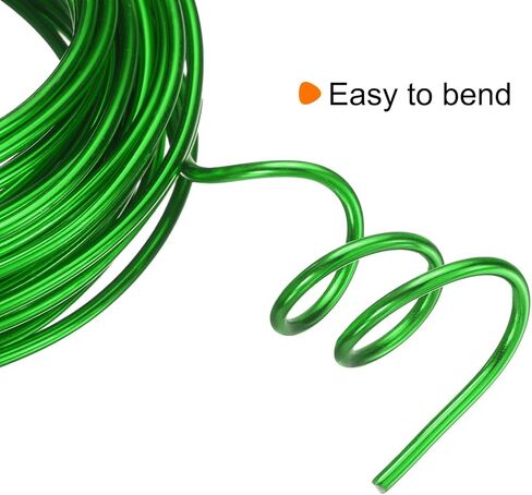 uxcell 9 Gauge 3mm Aluminum Armature Wire, 32.8ft(10m) Bendable Metal Wire Beading String Cord for DIY Jewelry Crafts Wreath Making Sculpting Floral Bonsai Trees, Light Brown in Saudi Arabia