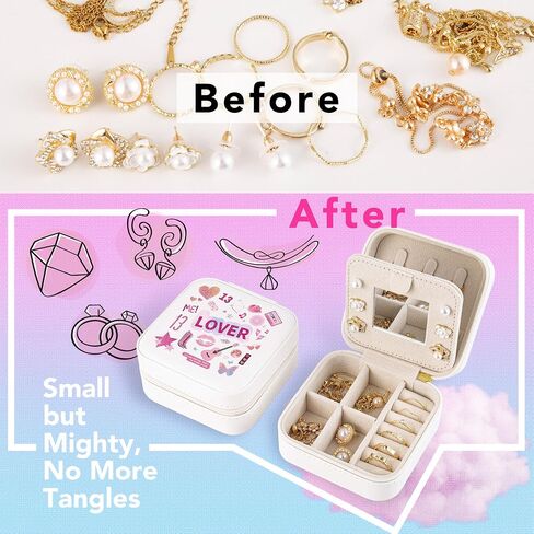 Travel Jewelry Case, Small Jewelry Box with Friendship Bracelet, Taylor Merch Gift for Girls Daughter Sister Friends, Graduation Birthday Gift, Eras in Saudi Arabia
