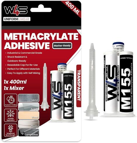 Wired4Signs Methyl methacrylate kondingive 8 pack 25ml كل قوة عالية من البلاستيك الغراء المعاد in Kuwait