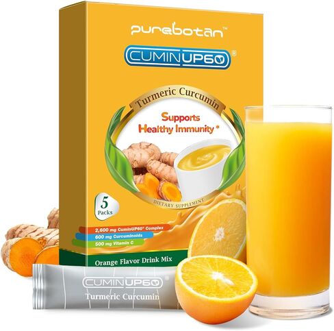 مسحوق مشروب الكركمين الكركمين ، لقطات مناعة عافية فيتامين C ، نكهة الحمضيات البرتقالية حزم مزيج المشروبات الفورية ، مجمع الكركمين امتصاص عالي الامتصاص ، ملحق صحية مشتركة in Kuwait