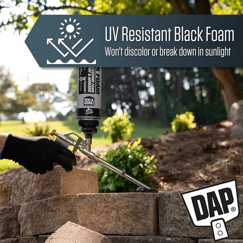 DAP Touch N Seal Seal Seal Spray Foam Sealant for RV ، Pond ، Waterfall & Landscape - مقاومة للأشعة فوق البنفسجية ، فئة A مصنفة ، مقاومة للماء ، لاصق البولي يوريثان مع قفازات AWF Pro ومسدس الرغوة (حزمة من 3) in Kuwait