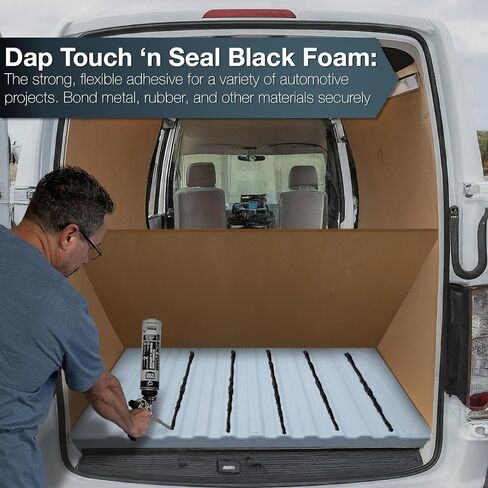 DAP Touch N Seal Seal Seal Spray Foam Sealant for RV ، Pond ، Waterfall & Landscape - مقاومة للأشعة فوق البنفسجية ، فئة A مصنفة ، مقاومة للماء ، لاصق البولي يوريثان مع قفازات AWF Pro ومسدس الرغوة (حزمة من 3) in Kuwait