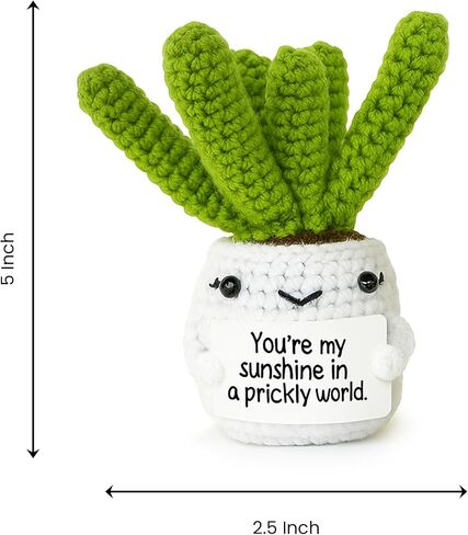 Altrego المصنوعة يدويًا الكروشيه الدعم العاطفي CACTUS CREW AMIGURUMI DOLLS زوج ، ديكور المنزل ، Stocking Stuffer in Saudi Arabia