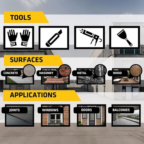 Sikaflex 1A Kit - مكون واحد ، مرن ، غير SAG ، الخرسانة البولي يوريثان ومسربات البناء للأسطح الرأسية والأفقية ، Sikaflex 1A 10 أونصة (الحجر الجيري ، حزمة 12) in Kuwait