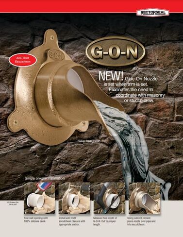 Rectorseal 82703 Glue on Nozzle Nickel Brass, 3 Inch in Saudi Arabia