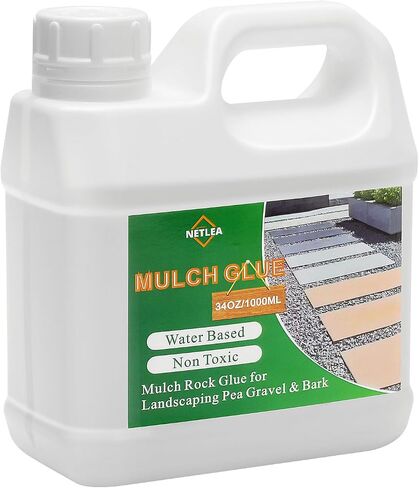 All Purpose Concentrate Rock Glue,Fast-Dry, Non-Toxic for Landscapes, Rock Glue, Mulch Adhesive for Garden, Binder, Mulch Lock and Pea Gravel Stabilizer(1000ml, Fl Oz, 34) in Saudi Arabia