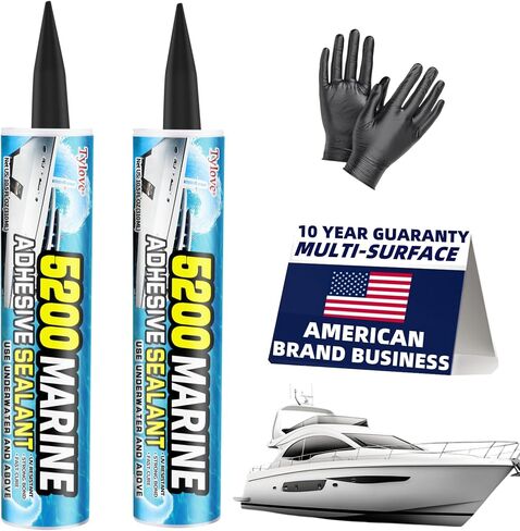 [أسود] 5200 مانع تسرب بحري للقوارب و RVS-fast-cure (30 دقيقة) ، مقاوم للماء ، مقاوم للأشعة فوق البنفسجية ، عالي اللصق للبكاءات ، الطوابق ، الألياف الزجاجية ، الخشب والمعاد in Kuwait