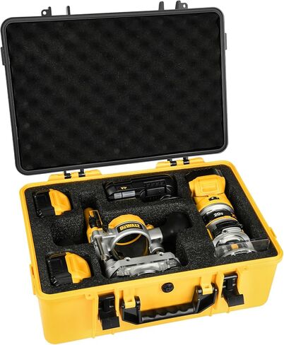 حالة صلبة لجهاز التوجيه DeWalt - حقيبة أدوات لـ DeWalt 20V Max XR Cordless Tower Tool ، صندوق مضاد للماء ومربع صدمية لـ Dewalt Router DCW600B | قاعدة اندفاع DNP612 | البطارية والشاحن (حالة فقط) in Kuwait
