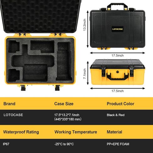 حالة صلبة لجهاز التوجيه DeWalt - حقيبة أدوات لـ DeWalt 20V Max XR Cordless Tower Tool ، صندوق مضاد للماء ومربع صدمية لـ Dewalt Router DCW600B | قاعدة اندفاع DNP612 | البطارية والشاحن (حالة فقط) in Kuwait