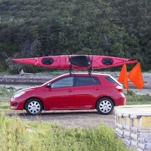 Patelai 2 Pcs 18 x 18 Inch Safety Flags Warning Flag Mesh Bungee Safety Weather-Proof Warning Flag with Grommets and Bungee Cord in Kuwait