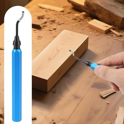 Deburring Tool Set with 15 High Speed Steel Swivel Blades, Deburring Tool Ideal for Metal, Resin, Copper, Plastic, PVC Pipes, 3D Printing Burr Removal Reamer Tool in Saudi Arabia