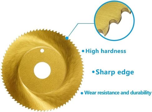 نصل المنشار الدائري 2pcs ، 68/80x16mm المغلفة من التيتانيوم المغلفة HSS الصلب الشفرة المناشير المدارية لقطع المنشار قطع أنابيب المعادن (الحجم: 68x1.6x16mm 44t) in Saudi Arabia
