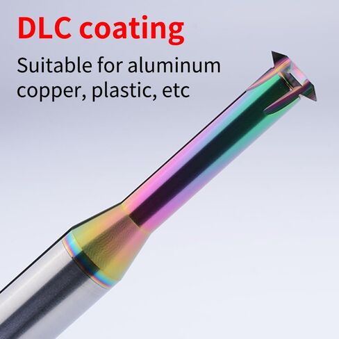 2pcs Metric Carbide Thread Milling Cutter Thread End Mill for Aluminum Thread Angle 60 Degree CNC Metal Processing Replacement Taps - D6.0，pitch0.5~1.5 in Kuwait
