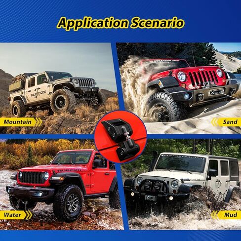Aluminum Hood Latch Lock Catch Flag Style Compatible with Jeep Wrangler 2007-2017 JK/JKU, 2018-2022 JL/JLU, 2020-2024 Gladiator, 1 Pair in Saudi Arabia