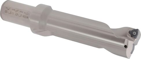 CME Tools Indexable Drill Set, 10 pcs Carbide Inserts, 1 1/8" Drill Diameter, 3 3/8" Drill Depth, Weldon Shank, Coolant Through in Saudi Arabia