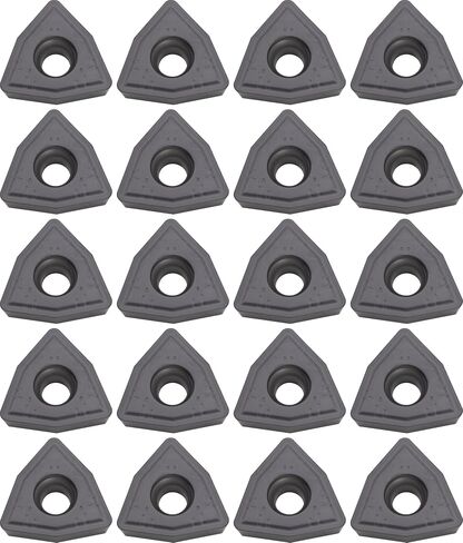 20 pcs WCMX040208 Trigon Drilling Inserts, for Use with Indexable Drills, AlTiN Coated, for Machining Cast Iron, Steel in Kuwait