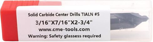 تدريبات CME 5 PCS Carbide Center ، الحجم رقم 3 ، مطلي tialn in Kuwait