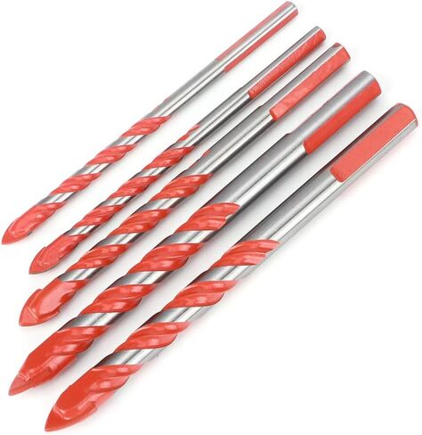 5pcs Center Drill Ceramic Tile Drill Bit DIY Wall Hole Drilling Tool Bit (6mm 6mm 8mm 10mm 12mm) in Saudi Arabia