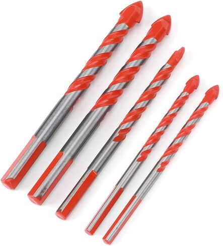 5pcs Center Drill Ceramic Tile Drill Bit DIY Wall Hole Drilling Tool Bit (6mm 6mm 8mm 10mm 12mm) in Saudi Arabia