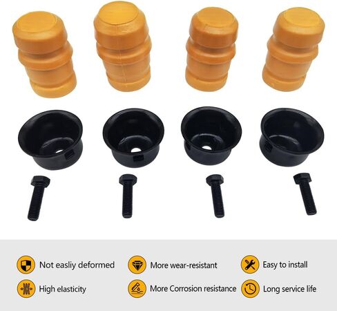 52087636AC Bump Stop with Cups Fit for Jeep Wrangler TJ 1997-2006 Grand Cherokee ZJ 1993-1998, Suspension Jounce Bumps with Brackets Replace 52087636AB 52087992 2-Pack in Saudi Arabia