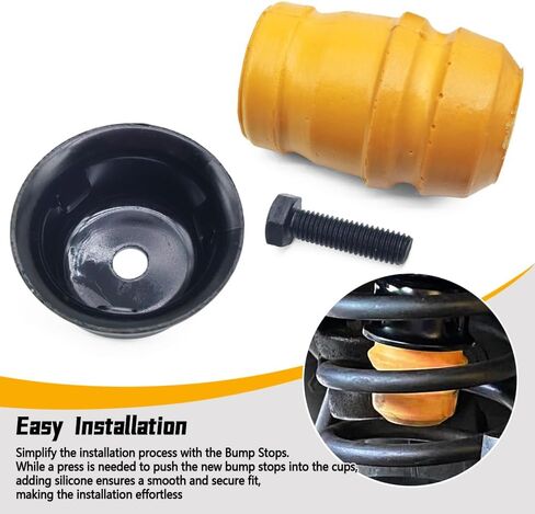 52087636AC Bump Stop with Cups Fit for Jeep Wrangler TJ 1997-2006 Grand Cherokee ZJ 1993-1998, Suspension Jounce Bumps with Brackets Replace 52087636AB 52087992 2-Pack in Saudi Arabia