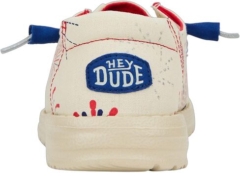 HEYDUDE Wendy Funk Americana Stars White/Navy Blazer Size 7, Women’s Shoes, Women’s Slip-on Loafers, Comfortable & Light-Weight in Saudi Arabia