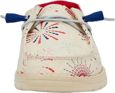 HEYDUDE Wendy Funk Americana Stars White/Navy Blazer Size 7, Women’s Shoes, Women’s Slip-on Loafers, Comfortable & Light-Weight in Saudi Arabia