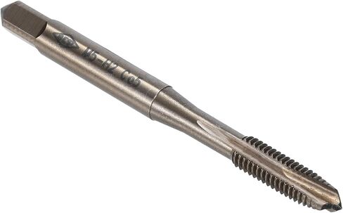 uxcell Spiral Point Plug Threading Tap M5 x 0.8 Thread, Ground Threads H2, M35 High Speed Steel Cobalt, Heat Coloring, Metric Screw Taps Tapping Bit for Thread Repair in Kuwait