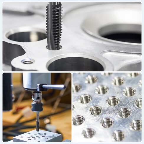 uxcell Spiral Point Thread Tap 8-32 UNC 2B, Nitride Coated Machine Screw Tap Tapping Bit Threading Repair Tool, M2 High-Speed Steel (HSS), 2pcs in Saudi Arabia