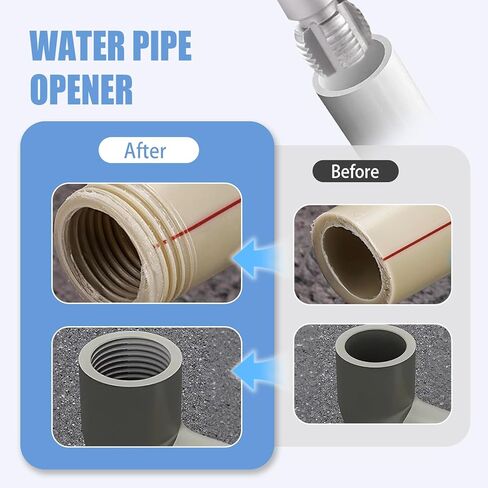 2pcs أداة خيط الأنابيب الداخلية والخارجية المدمجة ، أحجام أنابيب إعادة تشغيل أداة قطع مؤشر ترابط أنابيب الأنبوب للتدريبات الكهربائية (1/2 "+3/4") in Kuwait