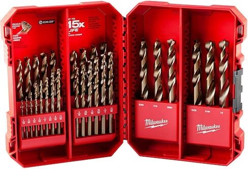 Milwaukee 29 Pc. Cobalt Red Helix Metal Drill Bit Set in Saudi Arabia