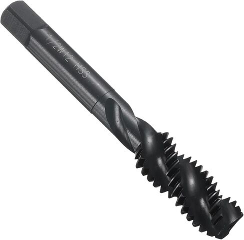 uxcell Spiral Flute Thread Taps 3/8-16 UNC H2 Machine Threading Tap Bit, Nitrided Coated Screw Tapping Repair Tool, M2 High-Speed Steel (HSS6542) in Kuwait