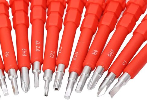 14pcs secldriver set طرف مغناطيسي متعدد الوظائف 500V إصلاح البراغي المعزول مع AC 100‑500V قلم in Kuwait