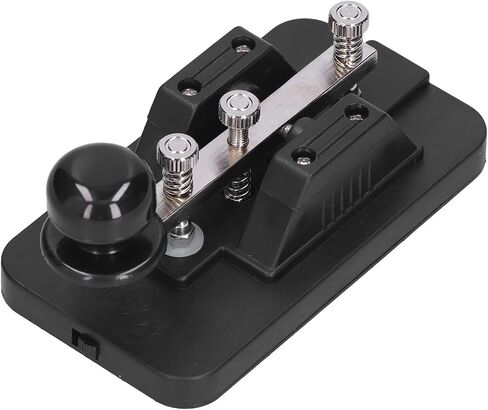 Morse Code Key Practice Tool with Buzzer & Voice Prompts - Manual CW Telegraph Trainer for Beginners - Portable Morse Code Tapper Machine with Audio Feedback & Learning Guide in Saudi Arabia