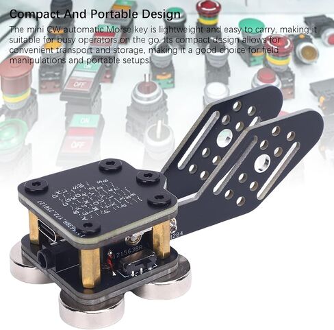 Morse Code Keyer Double Paddle CW Automatic PCB 4 ND Magnetic Trainer USB Interface Mini Mors in Saudi Arabia