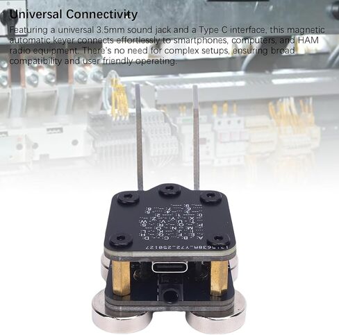 Morse Code Keyer Double Paddle CW Automatic PCB 4 ND Magnetic Trainer USB Interface Mini Mors in Saudi Arabia