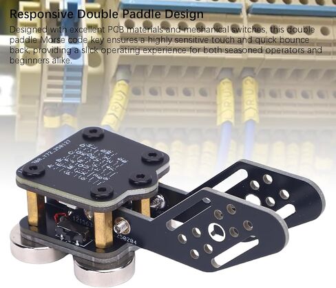 Morse Code Keyer Double Paddle CW Automatic PCB 4 ND Magnetic Trainer USB Interface Mini Mors in Saudi Arabia