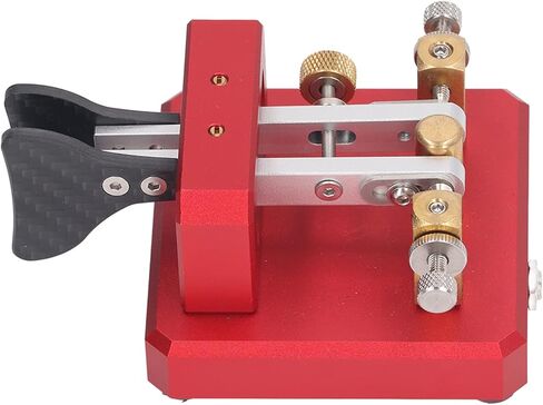EVTSCAN Morse Code Key Double Paddle Automatic CW Shortwave Telegram Tapper, for Training(Blue) in Saudi Arabia