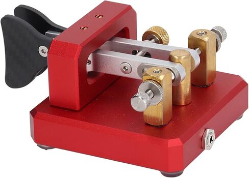 EVTSCAN Morse Code Key Double Paddle Automatic CW Shortwave Telegram Tapper, for Training(Blue) in Saudi Arabia