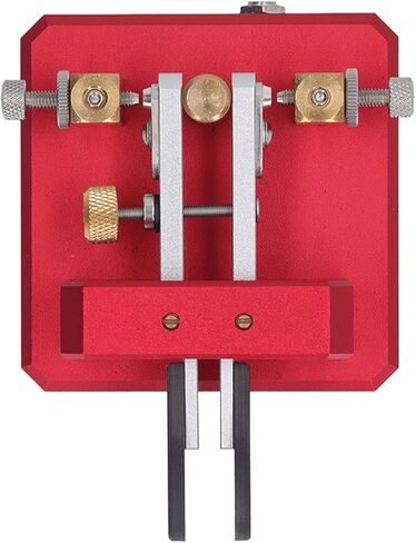 EVTSCAN Morse Code Key Double Paddle Automatic CW Shortwave Telegram Tapper, for Training(Blue) in Saudi Arabia